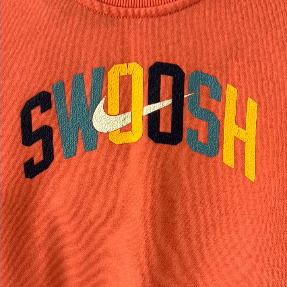 Nike Kids Orange Sweatshirt and Navy Joggers Set - Picture 2 of 5
